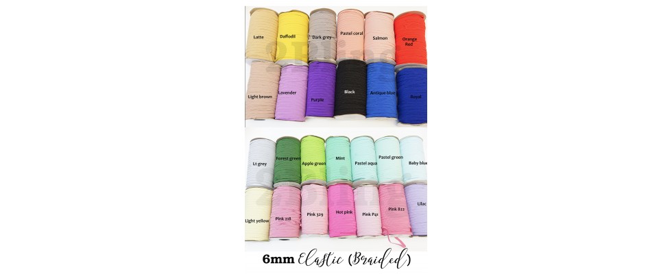 Pink 6mm Boil Proof Elastic Ha6006 main image 1